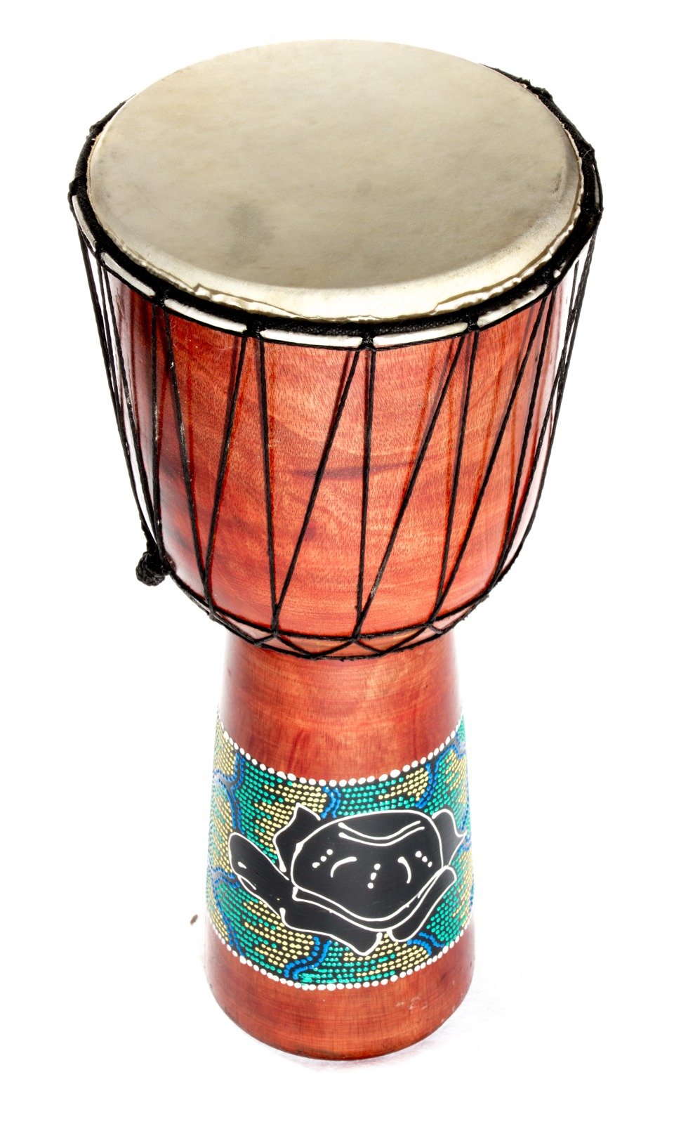 70cm Djembe Trommel Bongo Holztrommel Drum Darbuka Guter Klang Schildkröte