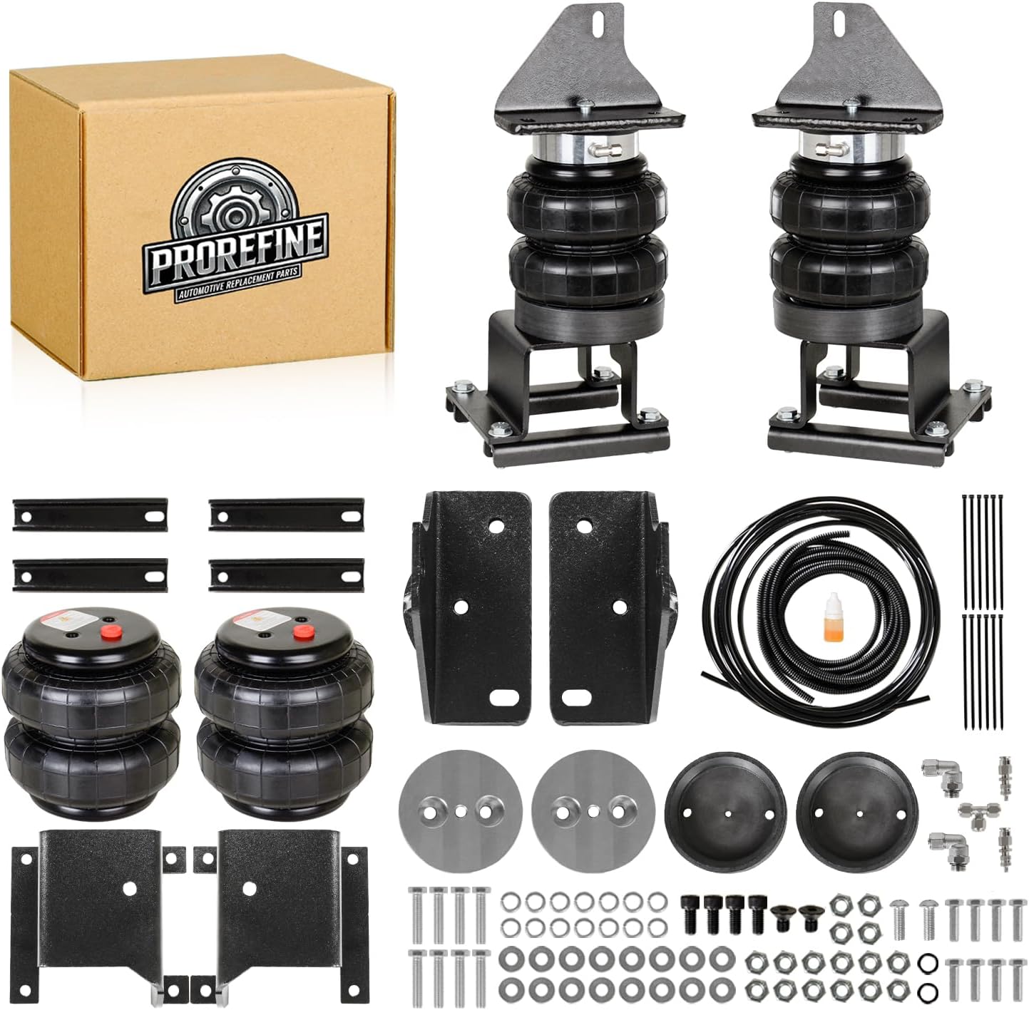 Upgraded Air Spring Bags Suspension Kit Compatible with Chevy Silverado 1500 2019-2025 for GMC Sierra 1500 2019-2025 Helper Bag Spring Towing 5000 lbs Replace Air Lift 57288