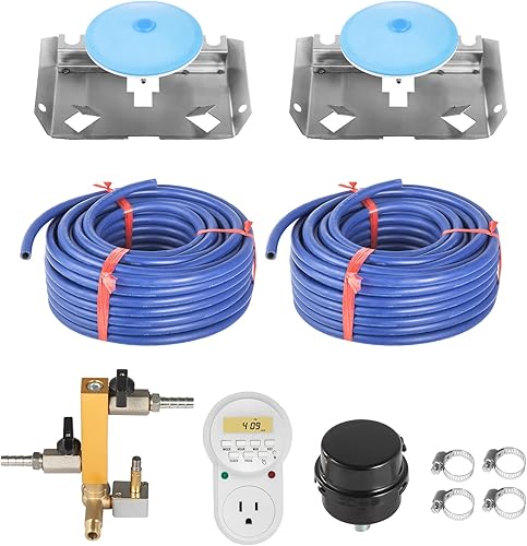 Miniatura 9 de VEVOR Potencia de 550 W 52 CFM para lago de hasta 3 acres de 50 pies kit de aireación de estanque incluye tubos pesados de 34 HP de 100 pies y 2