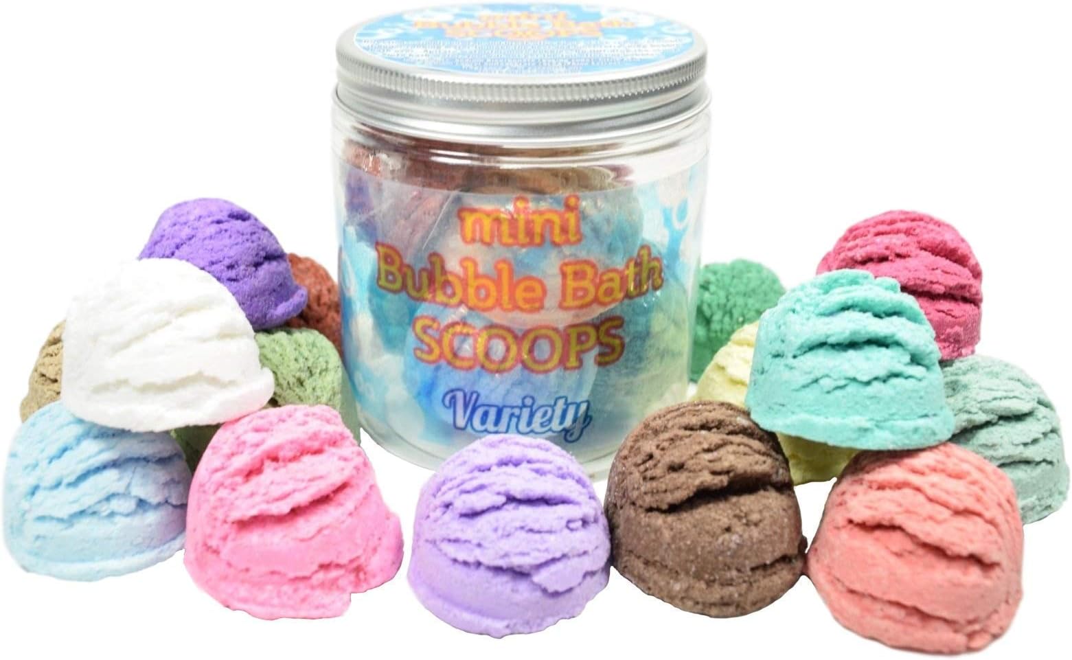 Mini Bubble Bath Scoops - 7 pack, Kids Bubble Bath Bar, Bubble Bath Truffles, Bubble Bath for Kids, Mini Bubble Bath Favors, Bubble Bar