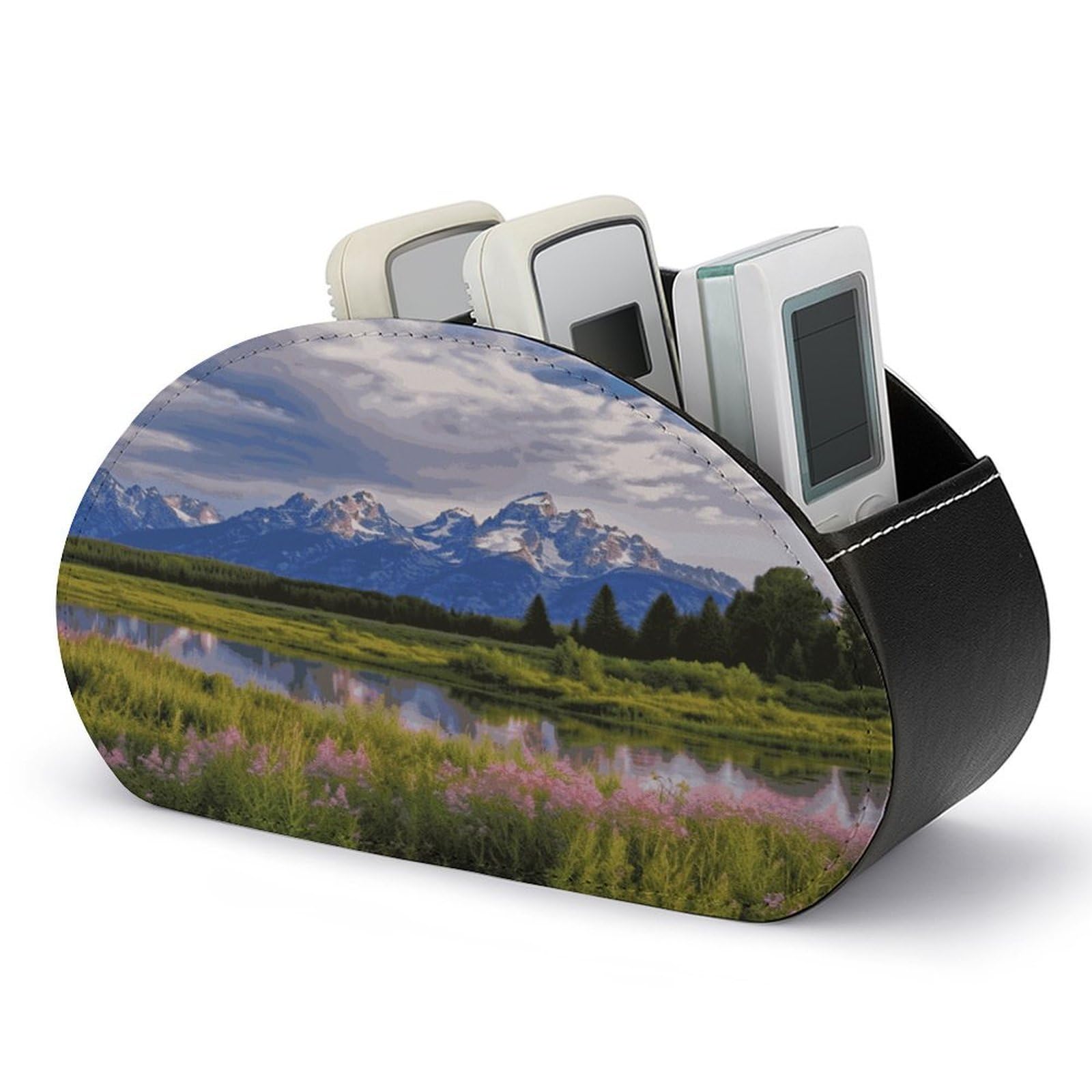 Btcowzrv Style Grand Teton National Park Remote Control Holder With 5 Compartments