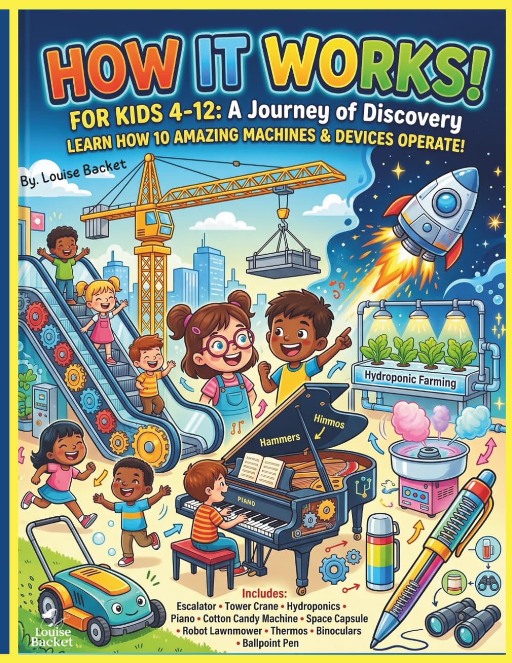 HOW IT WORKS!: A Visual Guide to 10 Amazing Machines and Systems for Curious Kids