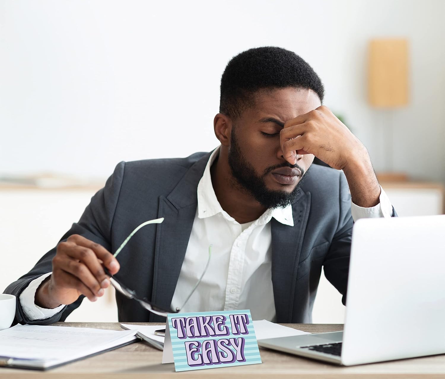 Better Office Products 50 Pack Get Well Cards with Envelopes, Take It Easy Thinking of You Cards, 4 x 6 Inch, 6 Varied Cover Designs, Blank Inside