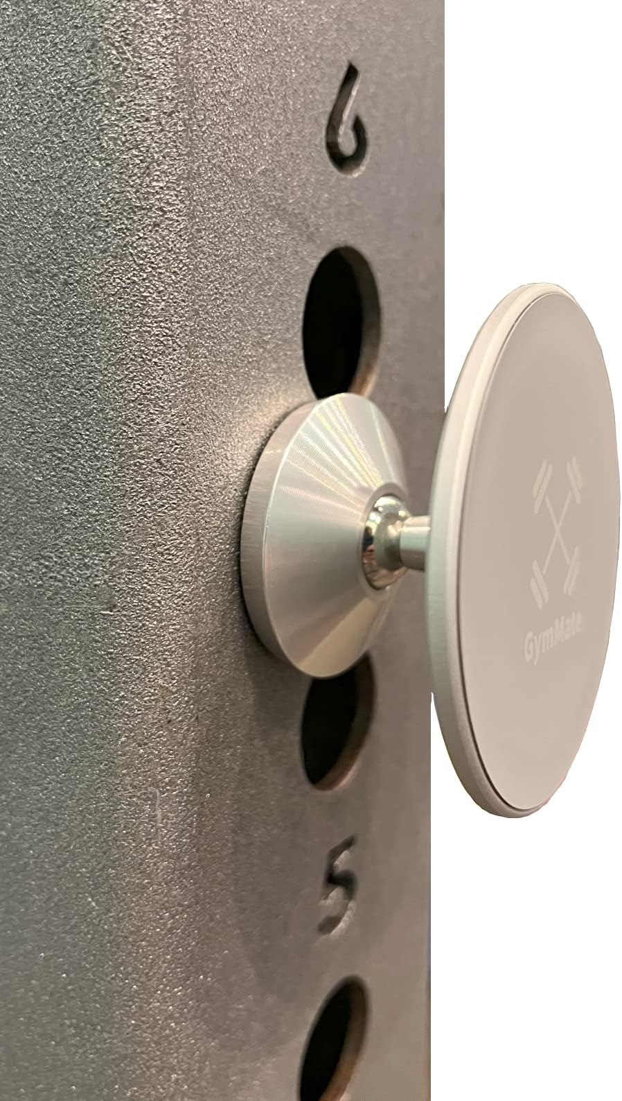 Gym Mate Magnetic Phone Mount Compatible with MagSafe MagSafe, magnetically attaches to metal surface, shoot videos hands free while exercising.Stable and secure.