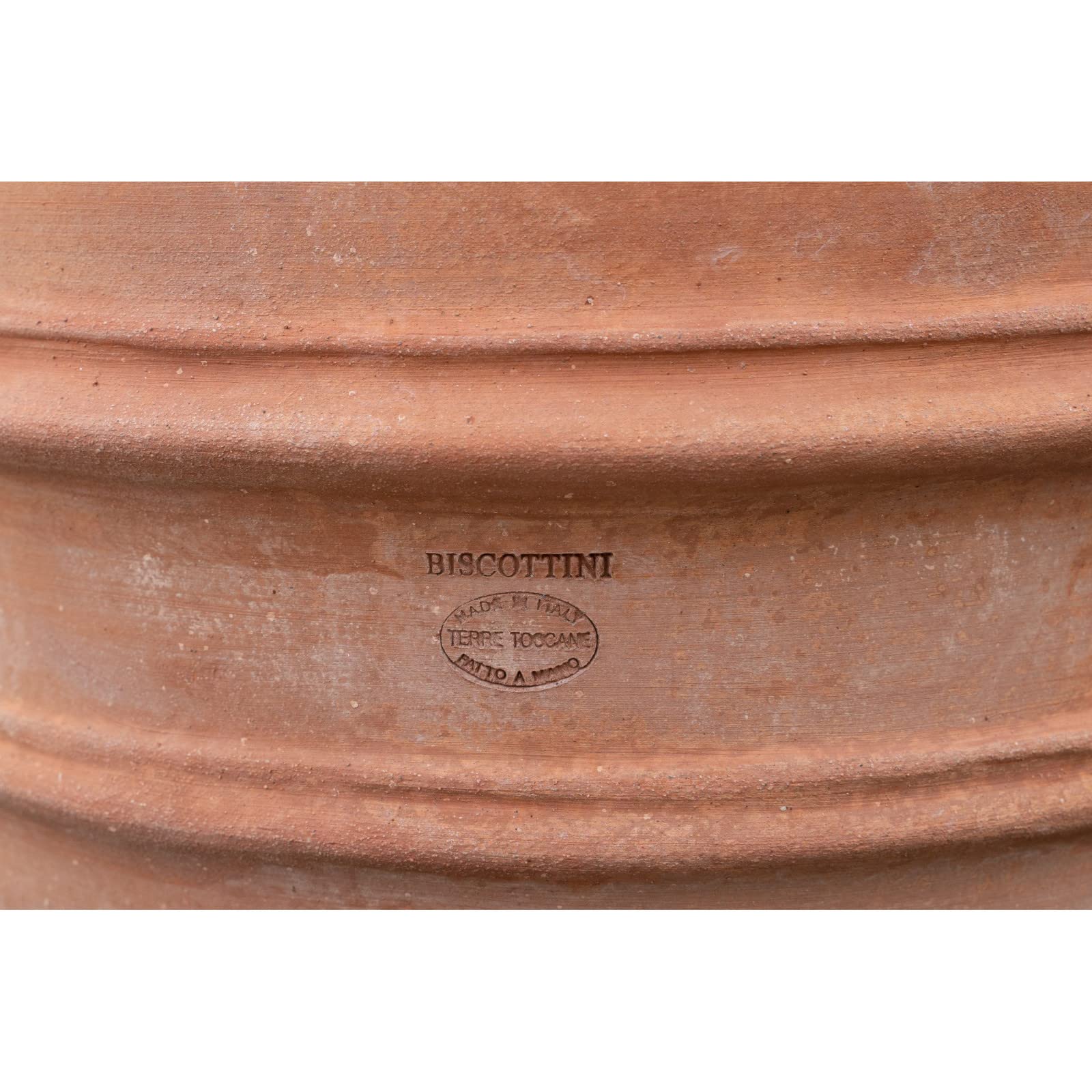 Biscottini Maceteros Decorativos Interior de Terracota L50xPR50xH44 - Vasos para hogar - Jarrones Decorativos Modernos - Macetas Decorativas Interior - Macetas Decorativas, Rojo