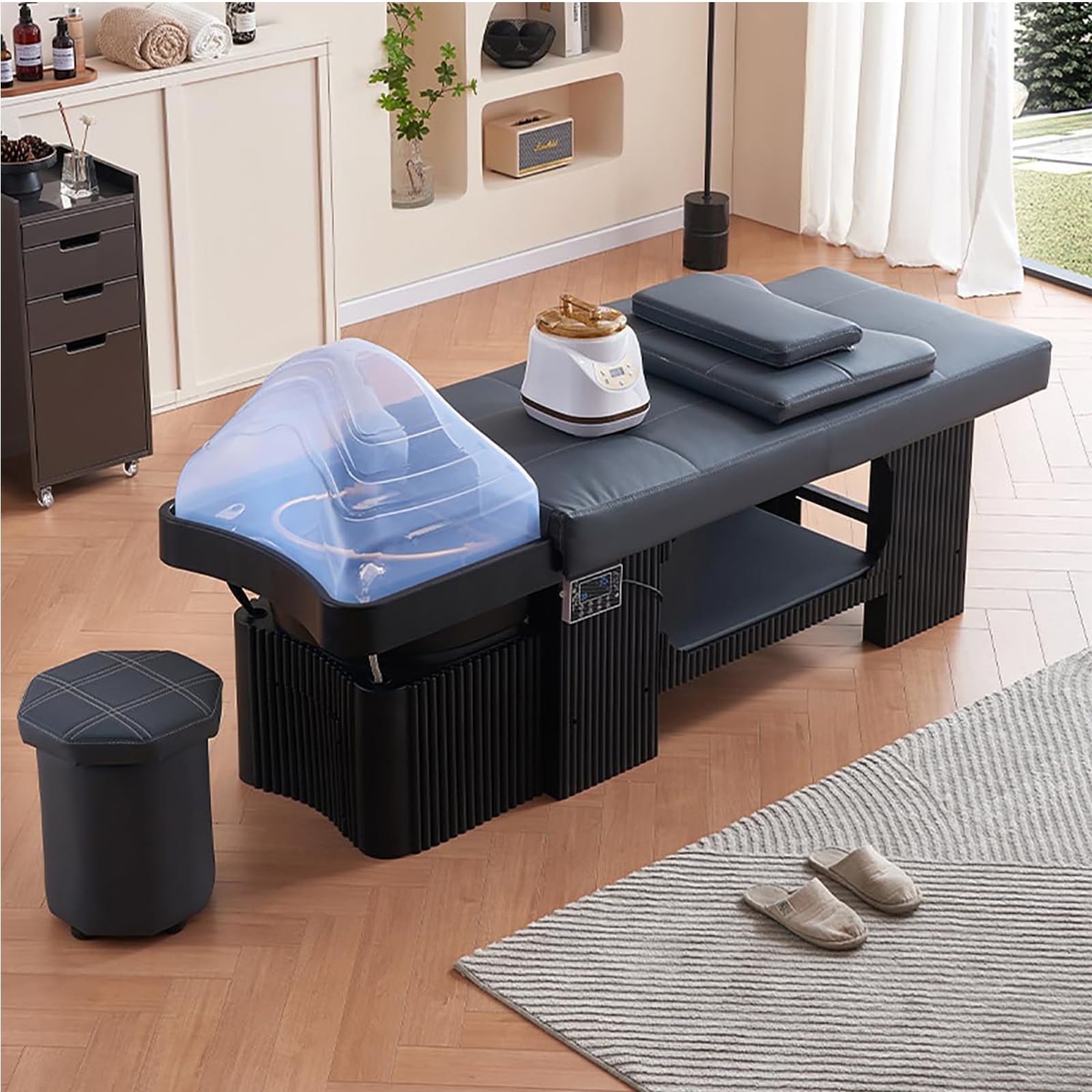 Professional Shampoo Bed Beauty Salon Thai Massage Bed with Constant Temperature Water Heater for Head Spa