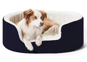 Petslover Warm Fleece Winter Beds Round Shape Reversible Ultra Soft Ethnic Designer (Export Quality) Bed with Cushion Pillow for Dog/Cat (Small, Black)