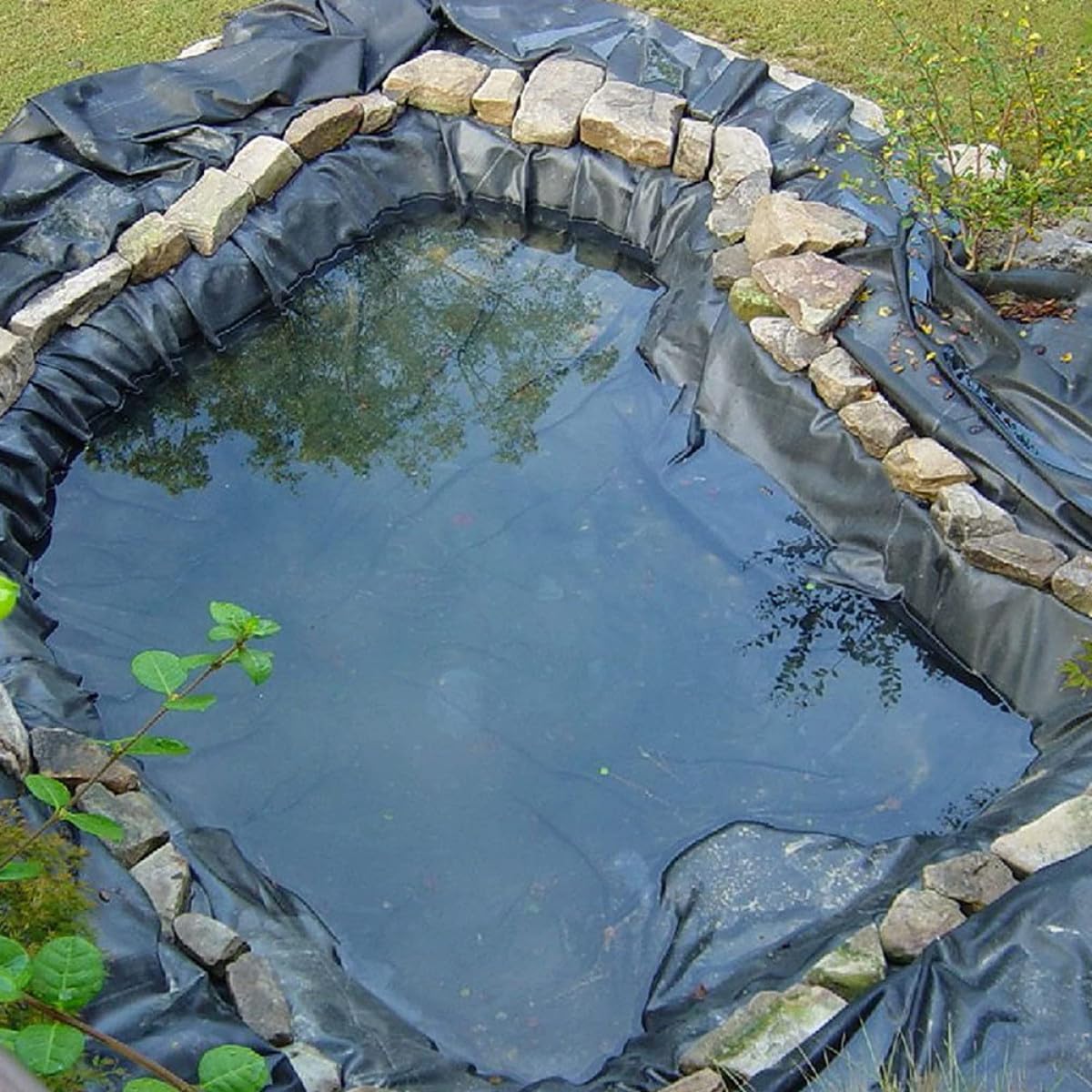 VICASKY Telo per Stagno Giardino Esterno in Hdpe Flessibile e Resistente Rivestimento per Piscine stagni e fontane Facilmente tagliabile e riparabile Adatto stagni e cascate