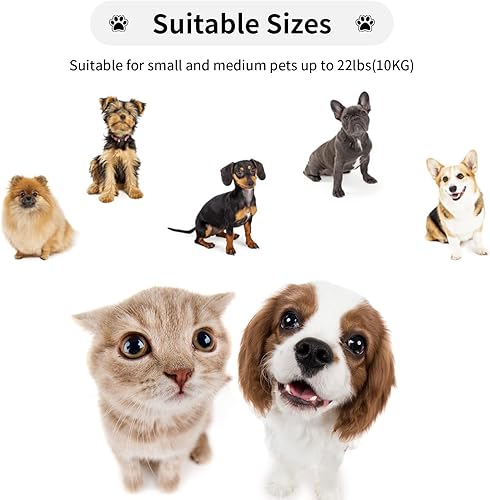 Miniatura 5 de Correa retráctil para perros pequeños y medianos de hasta 22 libras con cinta de nailon fuerte de 9.8 pies, manos libres, correa portátil y ligera