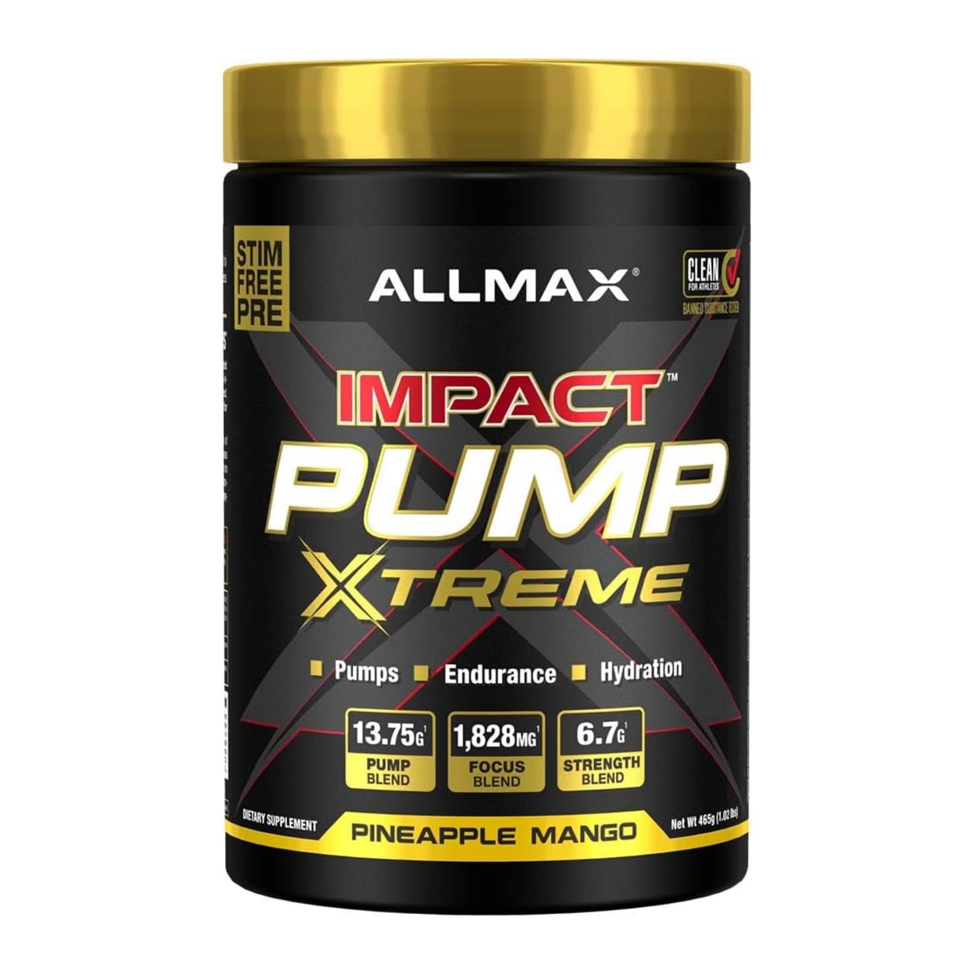 ALLMAX Impact Pump Xtreme Pre-Workout Powder, Sour Gummy, 465 g — Amazon image 7