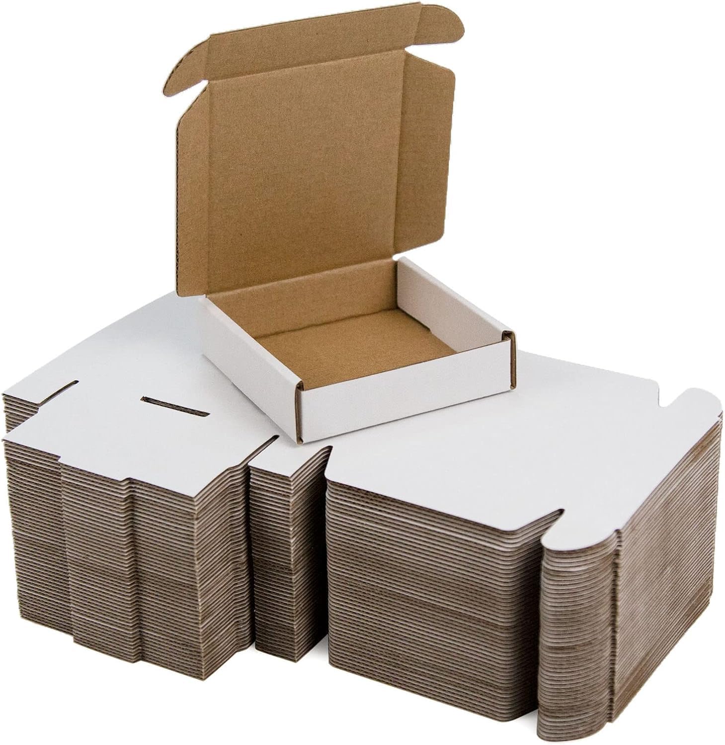 JIA INDUSTRIES corrugated white auto lock box size 3.5X3X1.5 inch - 3 PLY | Storing Small-Medium Items |Corrugated Packaging Pack of-1-image-37
