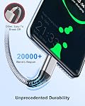 ANDTOBO USB C Cable, [3 Pack, 3.3FT] 3.1A USB to USB C Fast Charging Nylon Braided USB C Charger for iPhone 17 Air iPhone 16 15 Pro Max Plus, Samsung S21 S22 S23 S23+ S20 S10 S9, Note 20, Pixel 7