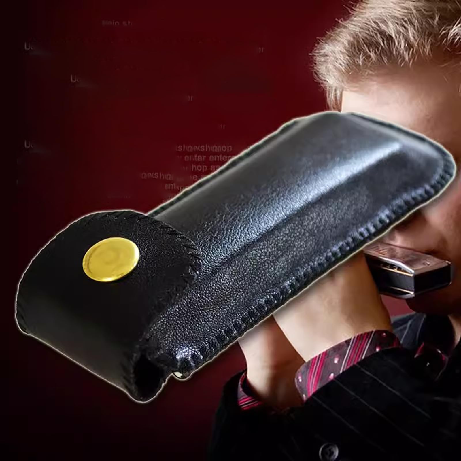 Estuche for armónica, estuche for armónica, estuche de cuero for armónica, estuche for armónica, estuche de cuero for armónica for principiantes