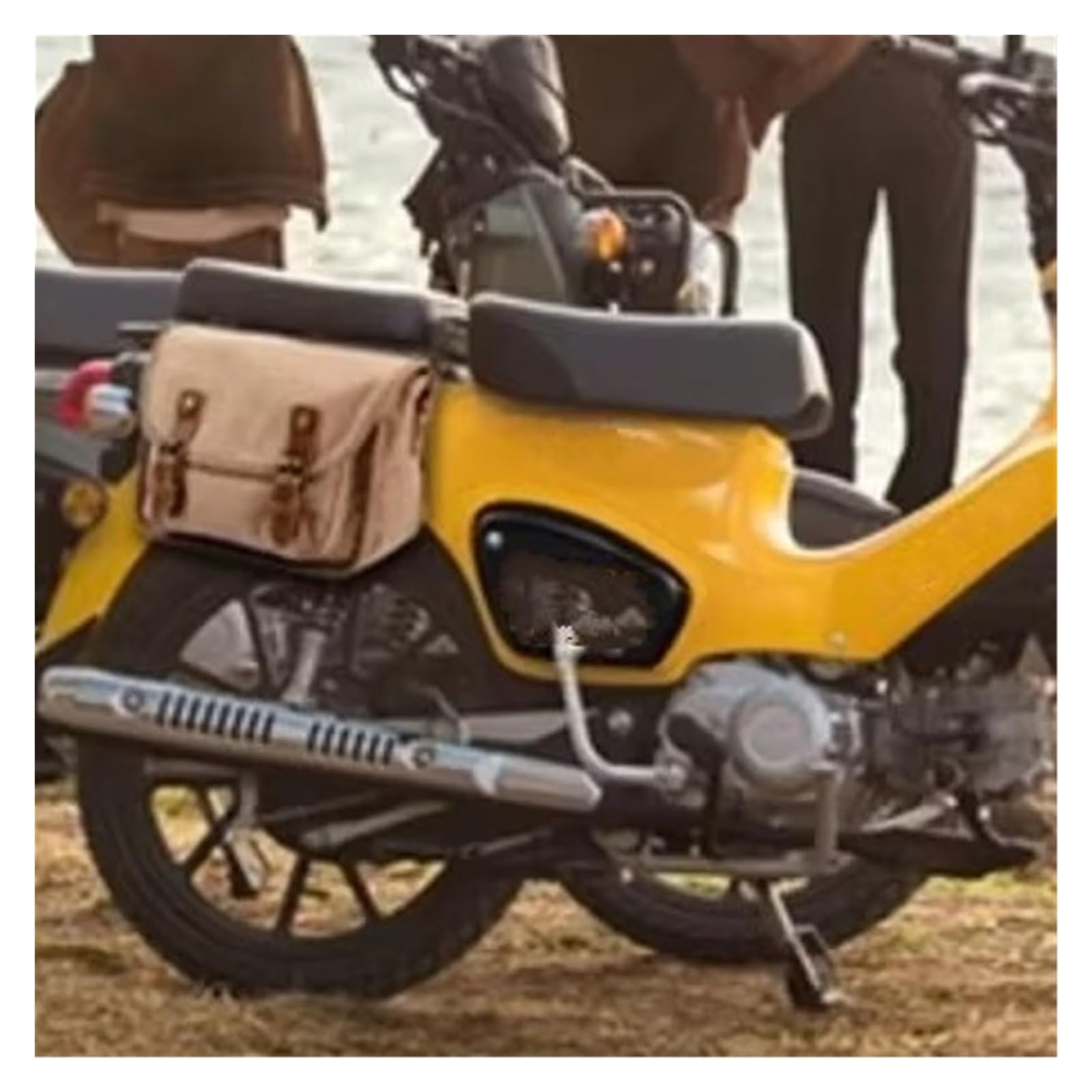 Für Beast Side Vintage Motorrad Toolkit Hinten Schwanz Gepäck Crossbody Hängen Tasche multifunktional motorradgepäck(Army Green)