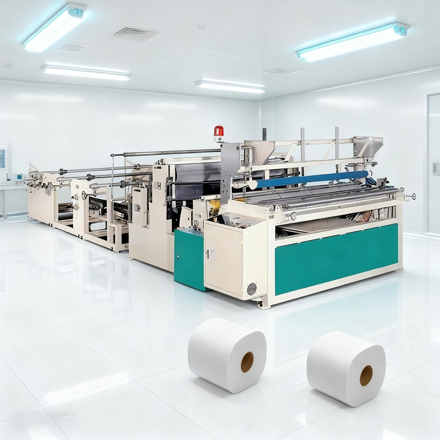 Automatic Toilet Paper Making Machine Fully Automatic Tissue Paper Production Line Customizable Semi Automatic or Fully Automatic Toilet Paper Rewinder and Converting Machine for Commercial Use