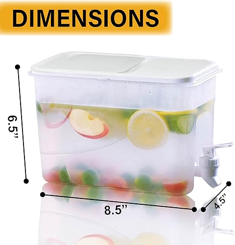 Miniatura 3 de Dispensador de bebidas para nevera, jarra de jugo para refrigerador, dispensador de bebidas manos libres, dispensador de jugo para refrigerador,