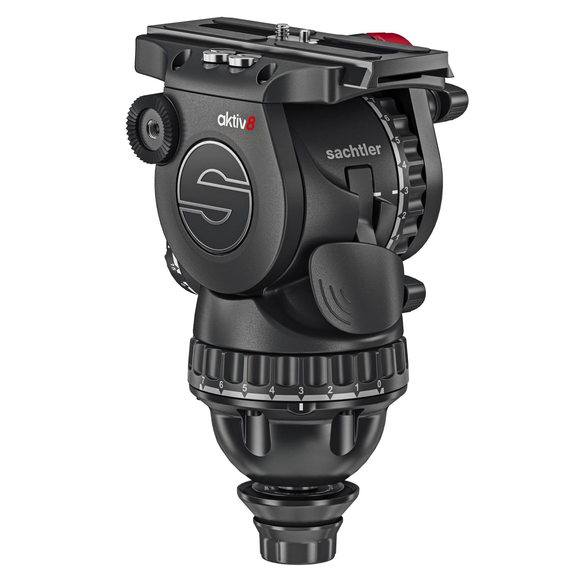 Sachtler S2068S aktiv8 Fluid Head Sideload with SpeedLevel and SpeedSwap