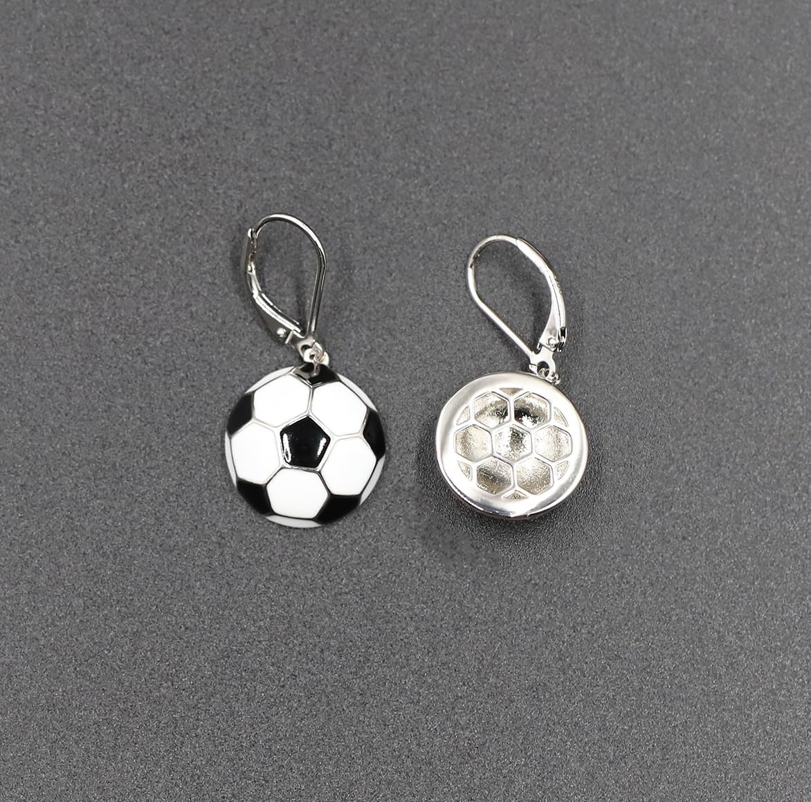 Rnivida Sports Earrings with 925 Sterling Silver Leverback,Football Earring,Basketball Earring,Soccer Earring for Women Jewelry Gifts - Image 5