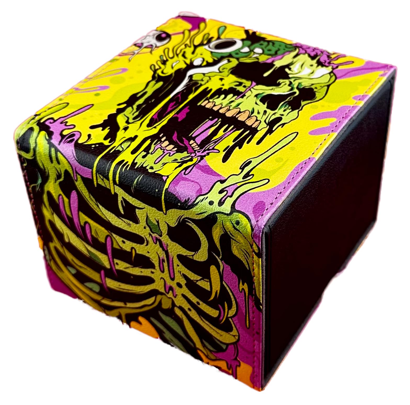 Ai Armor (Melting Skulls) 100+ Card Custom Art MTG Commander Deck Box With Storage