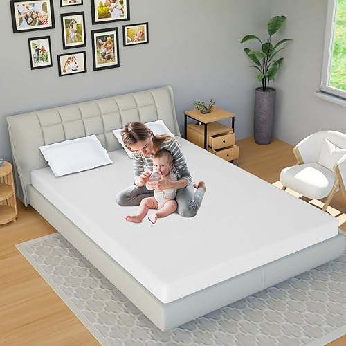 Miniatura 7 de Colchón matrimonial de espuma viscoelástica de gel de 5 pulgadas con certificado CertiPUR-US, alivia la presión, espuma de gel refrescante, 75