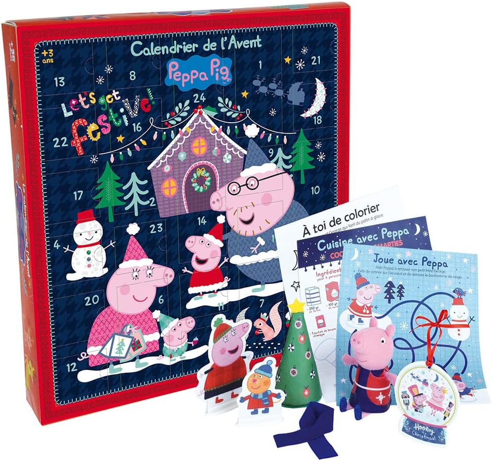 PEPPA PIG Advent Calendar Containing 35 Pieces 36 x 39.5 cm