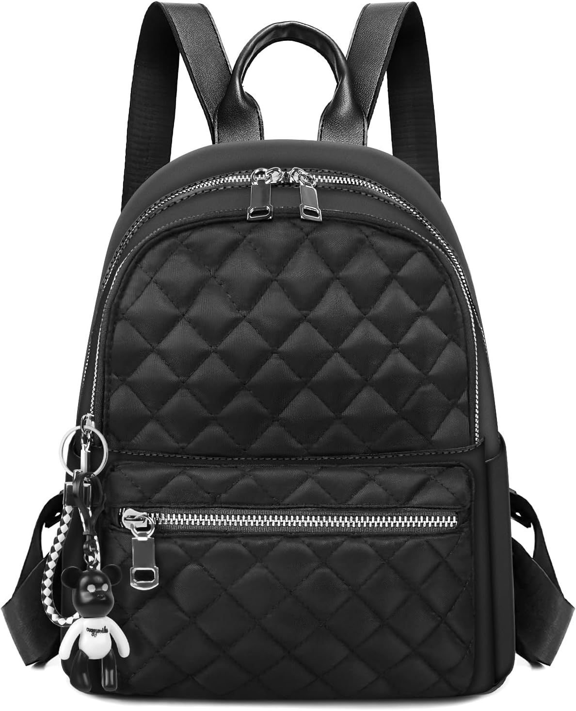 Backpack Womens, Fashion Ladies Backpack, Lightweight Nylon Casual Rucksack, Small Daypack School Bag, Anti-Theft Travel Backpack for Women & Girls