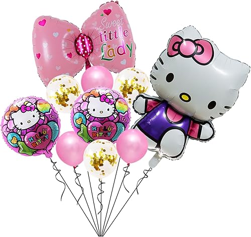 Miniatura 2 de 20 globos de fiesta Kawaii, bonitos globos de fiesta para niños, suministros de fiesta temática de anime de dibujos animados para decoración de