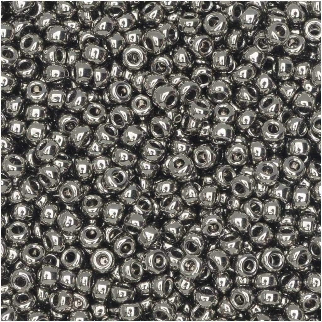 Nickel Plated Miyuki 11/0 rocailles glass seed beads 24 grams