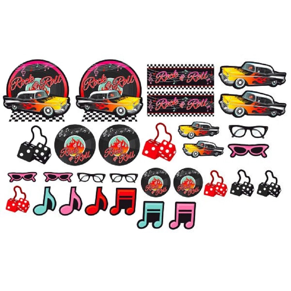 50's Mega Value Pack Party Cutout Kit