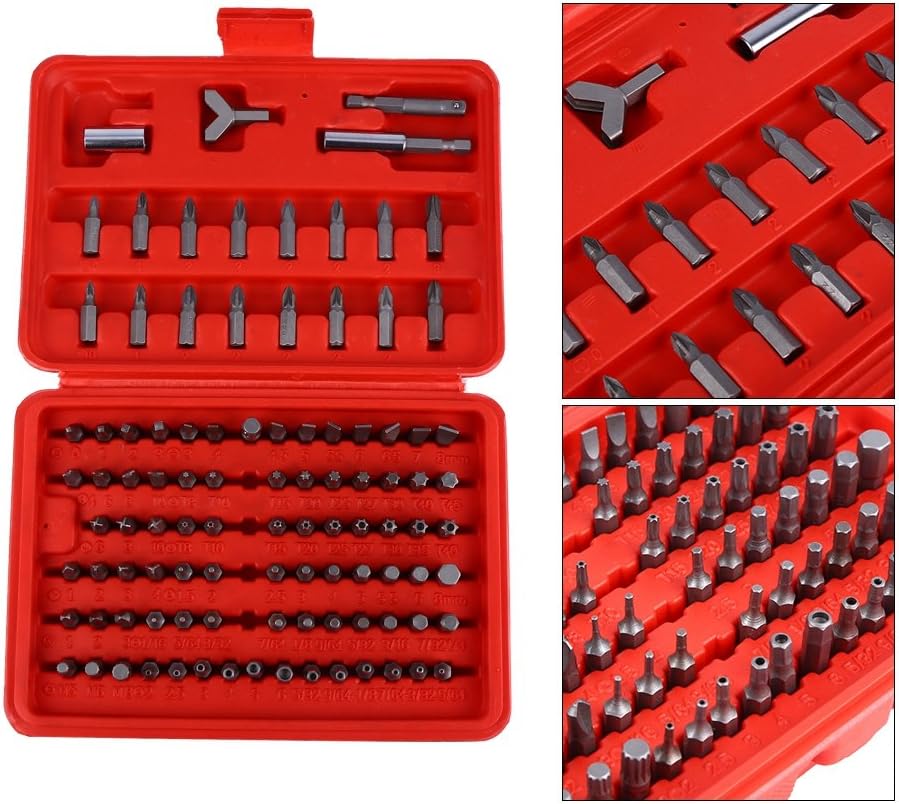 100pcs Assorted Screwdriver Bit Set Durable Tools Drill with Box