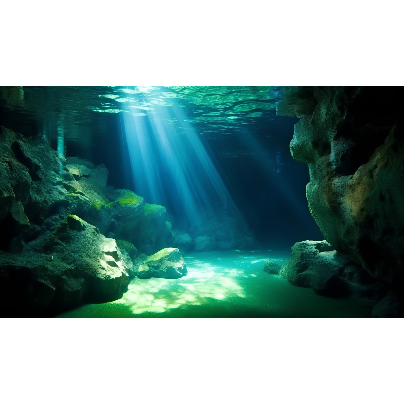 Underwater Fish Tank Background Under The Sea Cave Style Aquarium Background Ocean Floor Cave Sunlight Fish Tank Backdrop Tropical Fish Aquarium