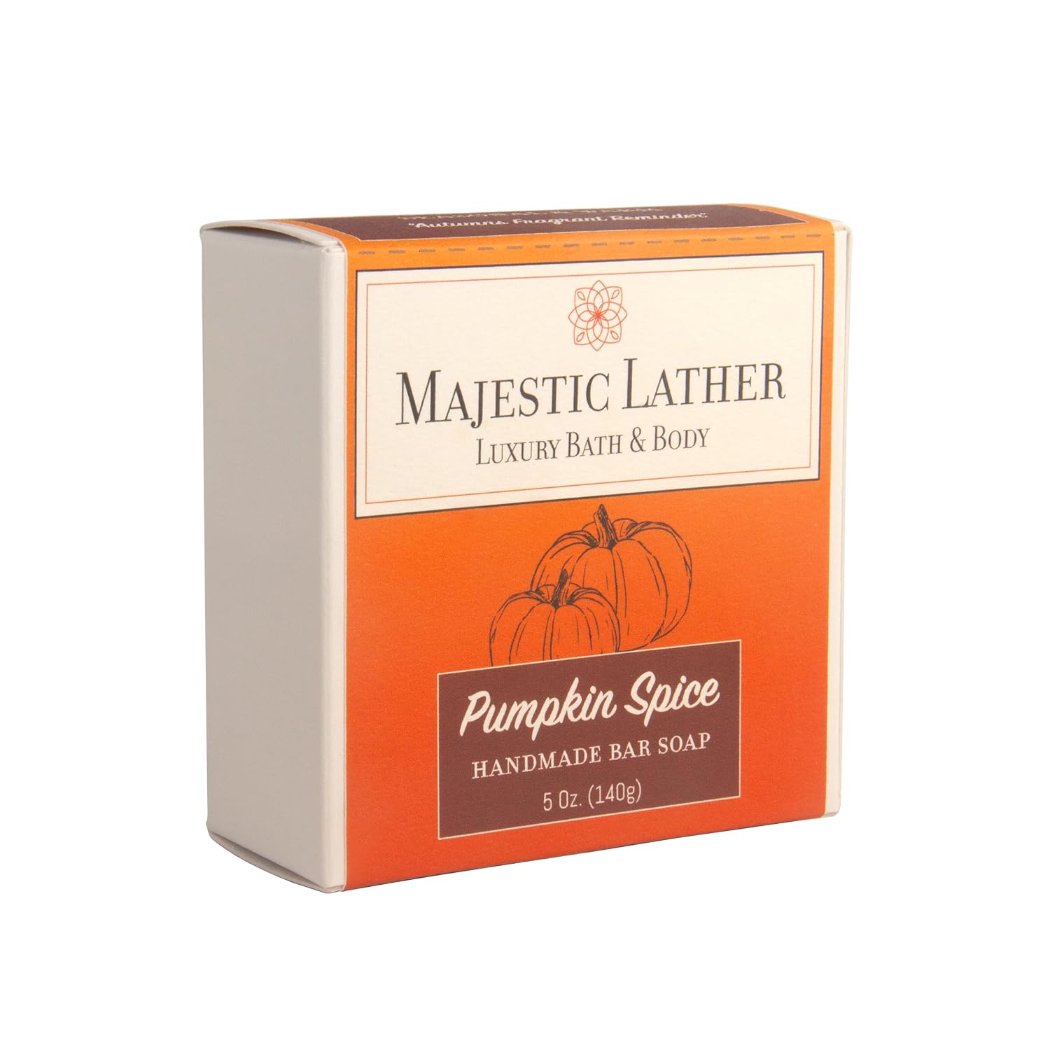 Pumpkin Spice Luxury Bar Soap for Face & Body - Skin Soothing, Gentle Cleansing, Moisturizing & Nourishing - Shea Butter & Natural Oils. Cold Process. For All Skin Types image 3