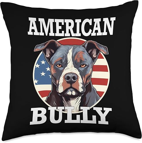 Miniatura 1 de American Bully Pit Bull Terrier USA Dog Pitbull Owner - Almohada de 18 x 18 pulgadas, multicolor