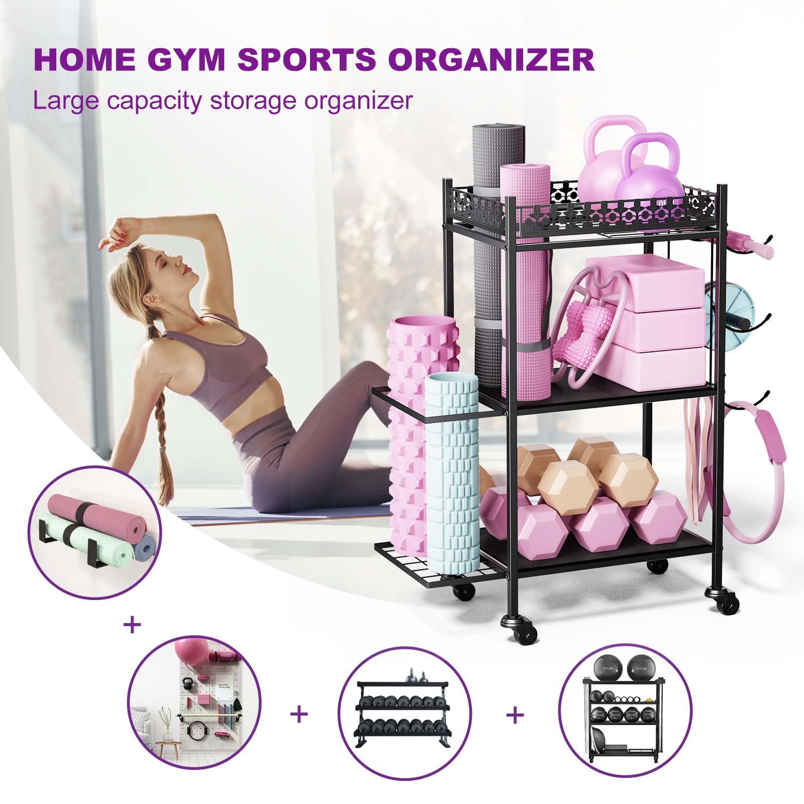 Dumbbell Rack, Weight Rack for Dumbbells