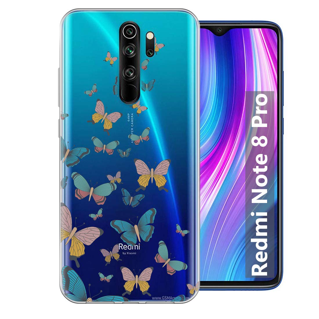 Fashionury Printed Soft Back Cover Case For Redmi Note