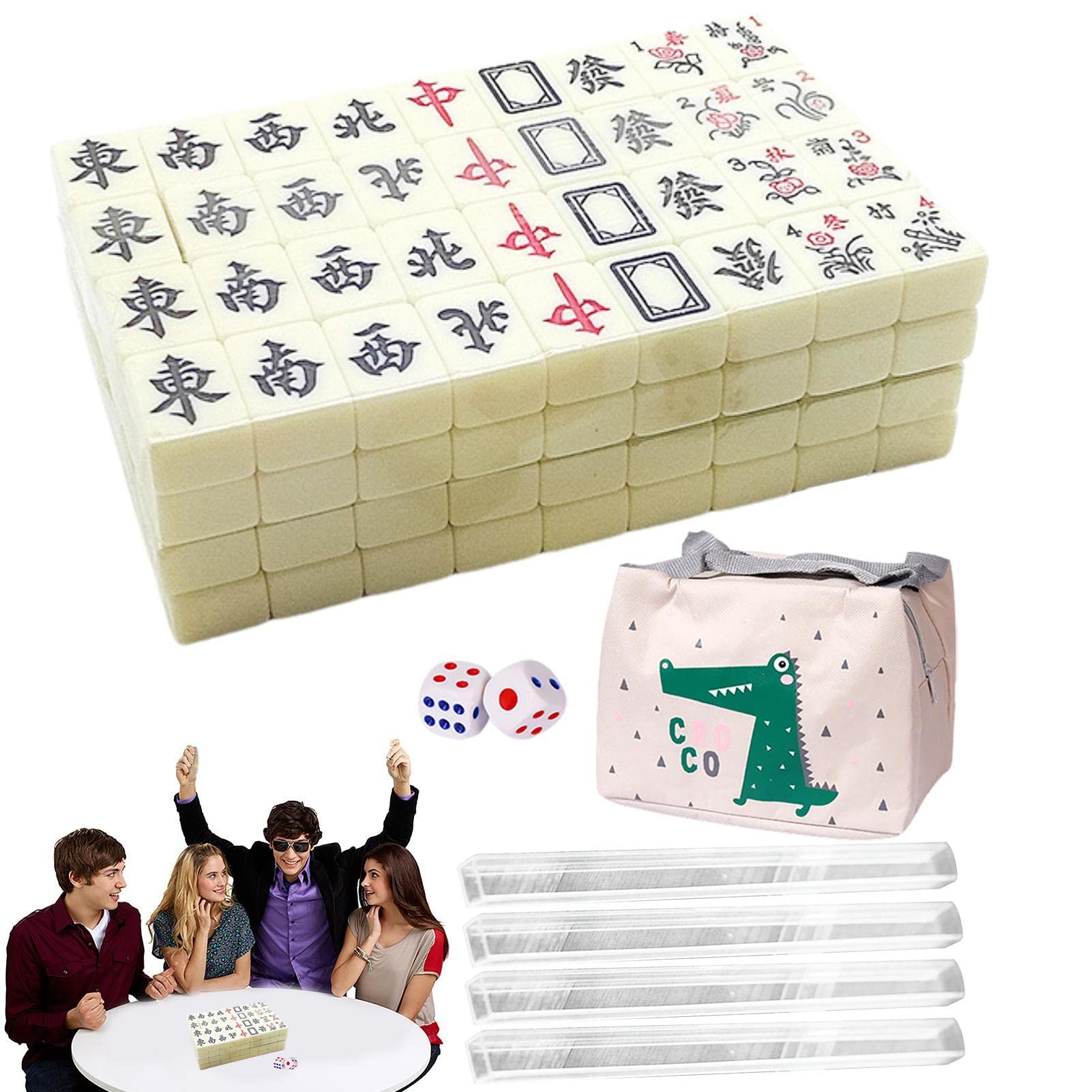 Amazon.co.jp: 麻雀牌 マージャン牌 麻雀セット ミニサイズセット 麻雀