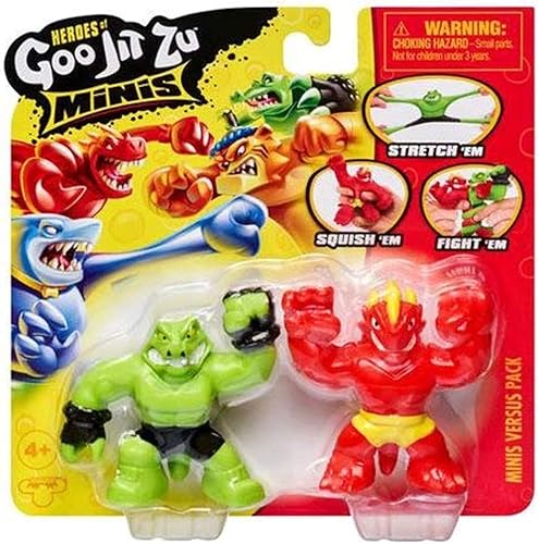 Moose Toys Goo Jit Zu Mini Pack contra Blazagon vs Rockjaw