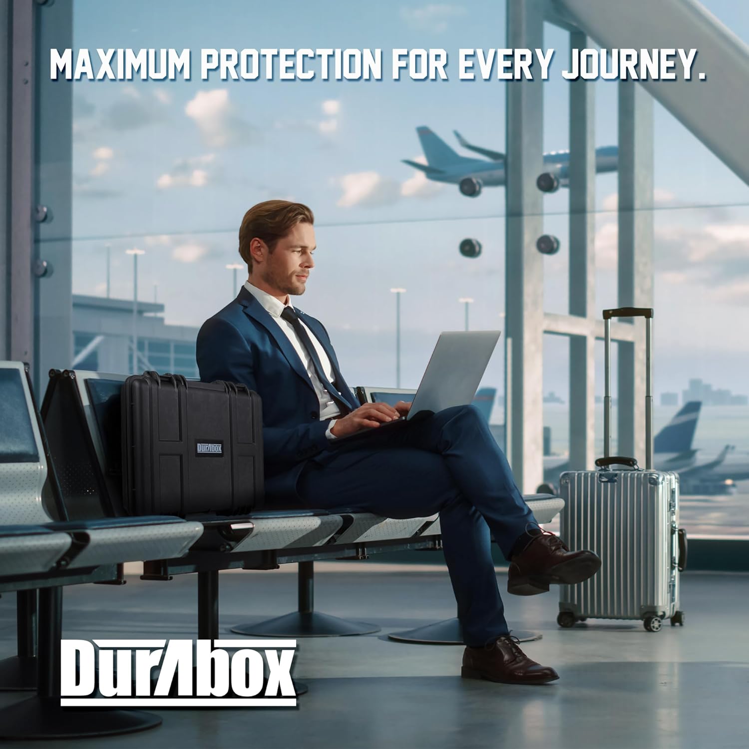 Durabox All Weather Hard Case 16 x 14 x 4” - TSA Approved Hard Shell Travel Case with Customizable Foam for Laptops, Electronics, Guns, Pistols and Other Gear - Image 6