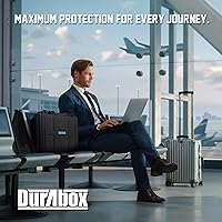 Vista 6 de Durabox All Weather Hard Case 16 x 14 x 4” - TSA Approved Hard Shell Travel Case with Customizable Foam for Laptops, Electronics, Guns, Pistols and
