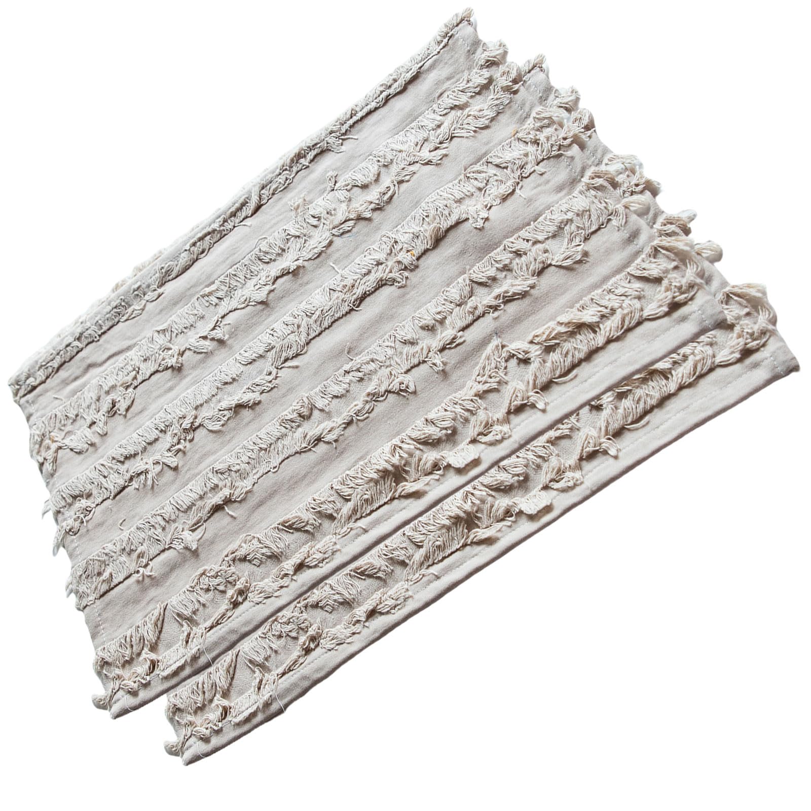 Ljmyy Of 2 Cotton Linen Placemats Table Mats Desk Mats Table Decorations Cotton Linen Texture Suitable for Dining Decors Nonslip Dining