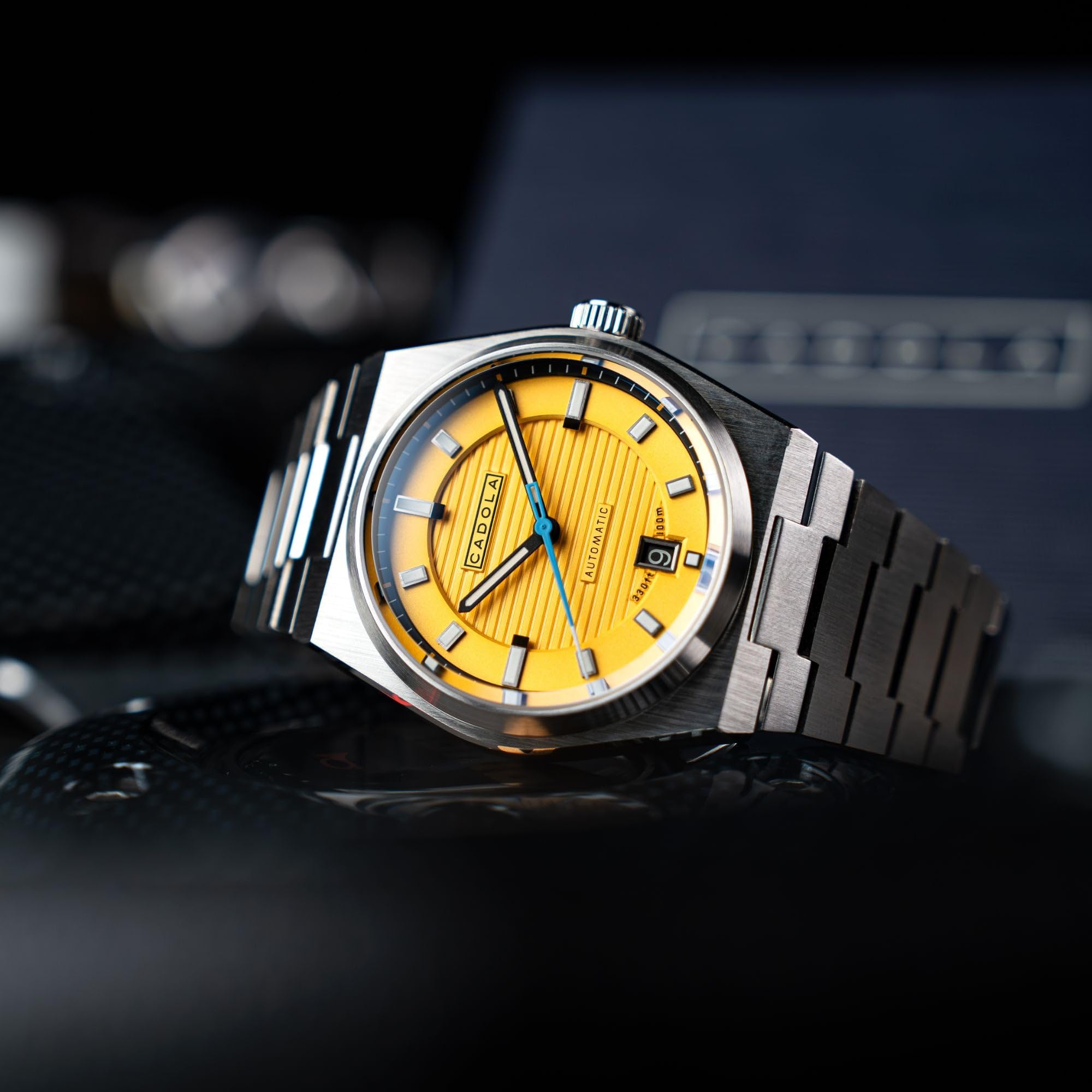 Cadola Lydden Hill CD-1056 - Orologio automatico da uomo, 41 mm, con cinturino in acciaio inossidabile massiccio