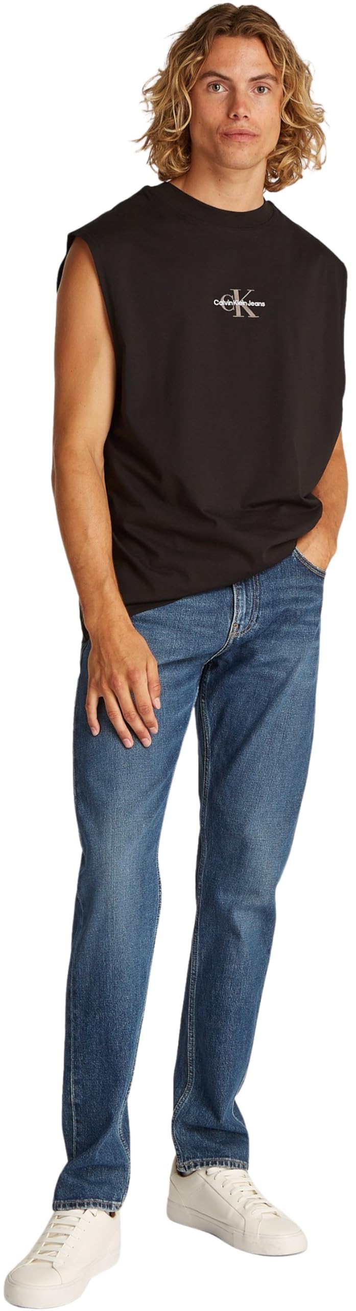 Calvin Klein Vaqueros Hombre Slim elásticos