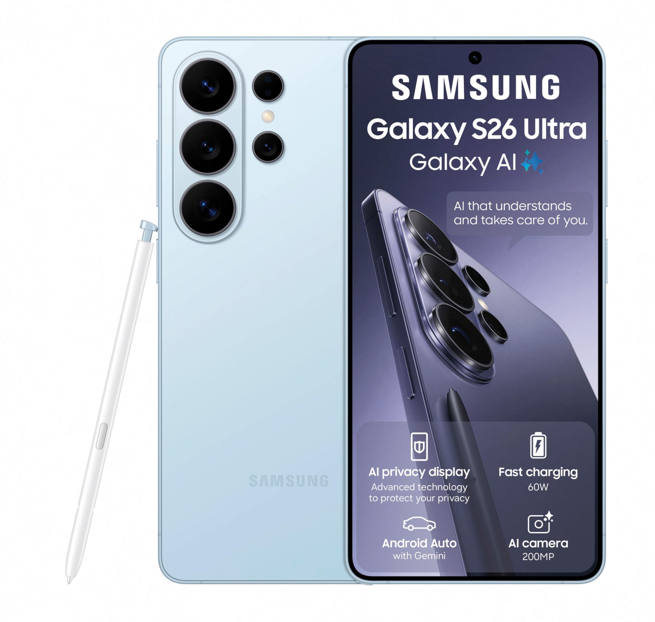 Galaxy S26 ULTRA 256GB ブルーSIMフリー 【新品】 Samsung Galaxy S26 Ultra 256GB, Sky Blue : Amazon.co.za: Electronics