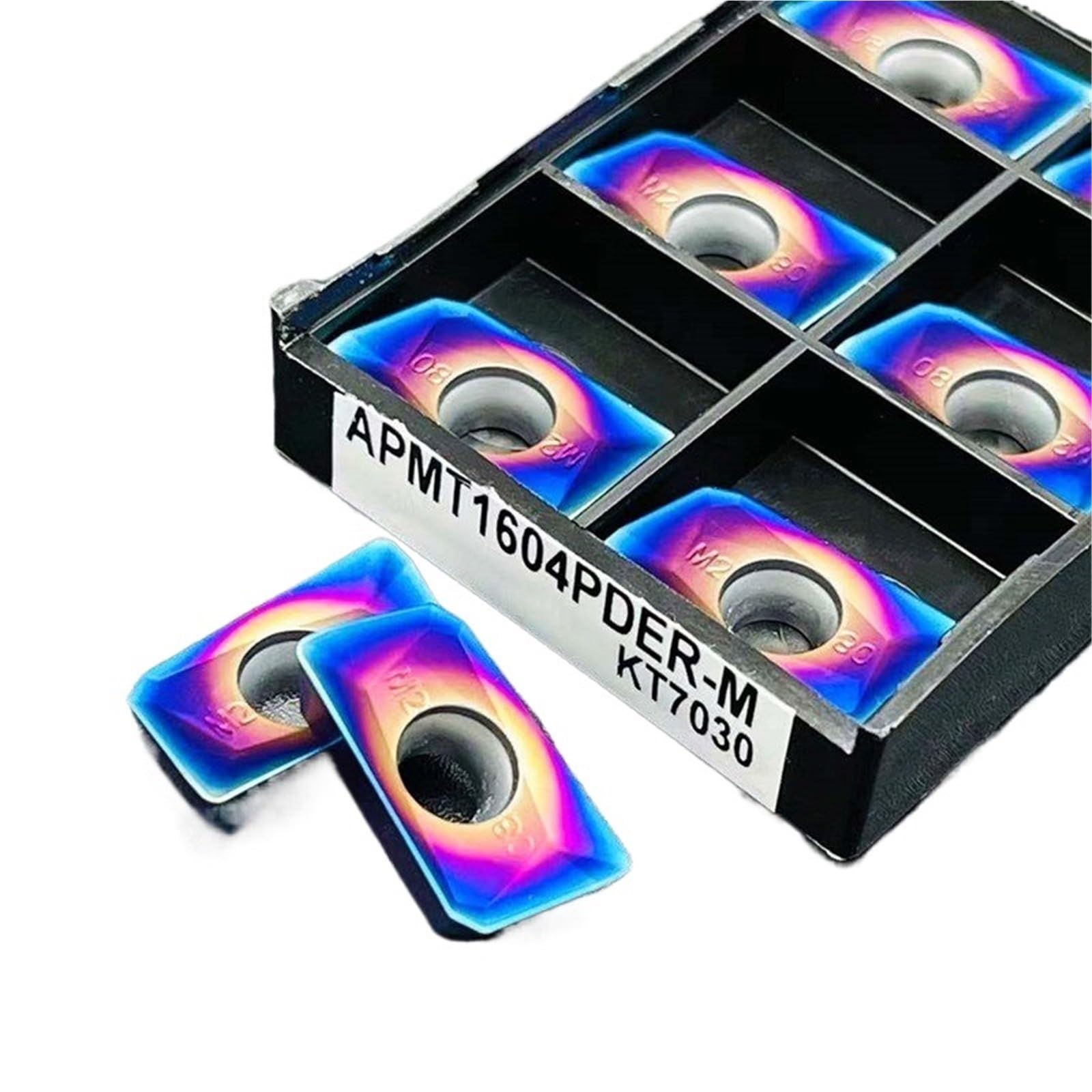 Plaquettes de carbure CNC APMT1604 M2 KT7030 pour fraise en bout bleu