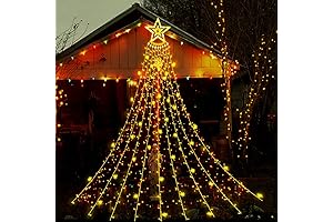 Christmas Lights Outdoor: Elevate Your Holiday Décor with Enchanting Cascades of Warm Light