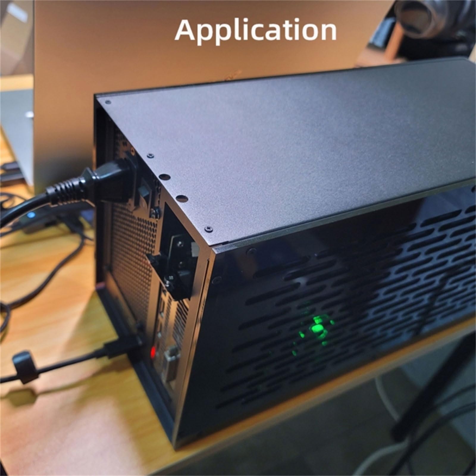 Metall GPU Dock Gehäuse für GPU Dock TH3P4G3 für Grafikkarten Nutzung, Acryl Seitengehäuse, genießen Sie reibungsloses Gaming, Zubehör für die Installation