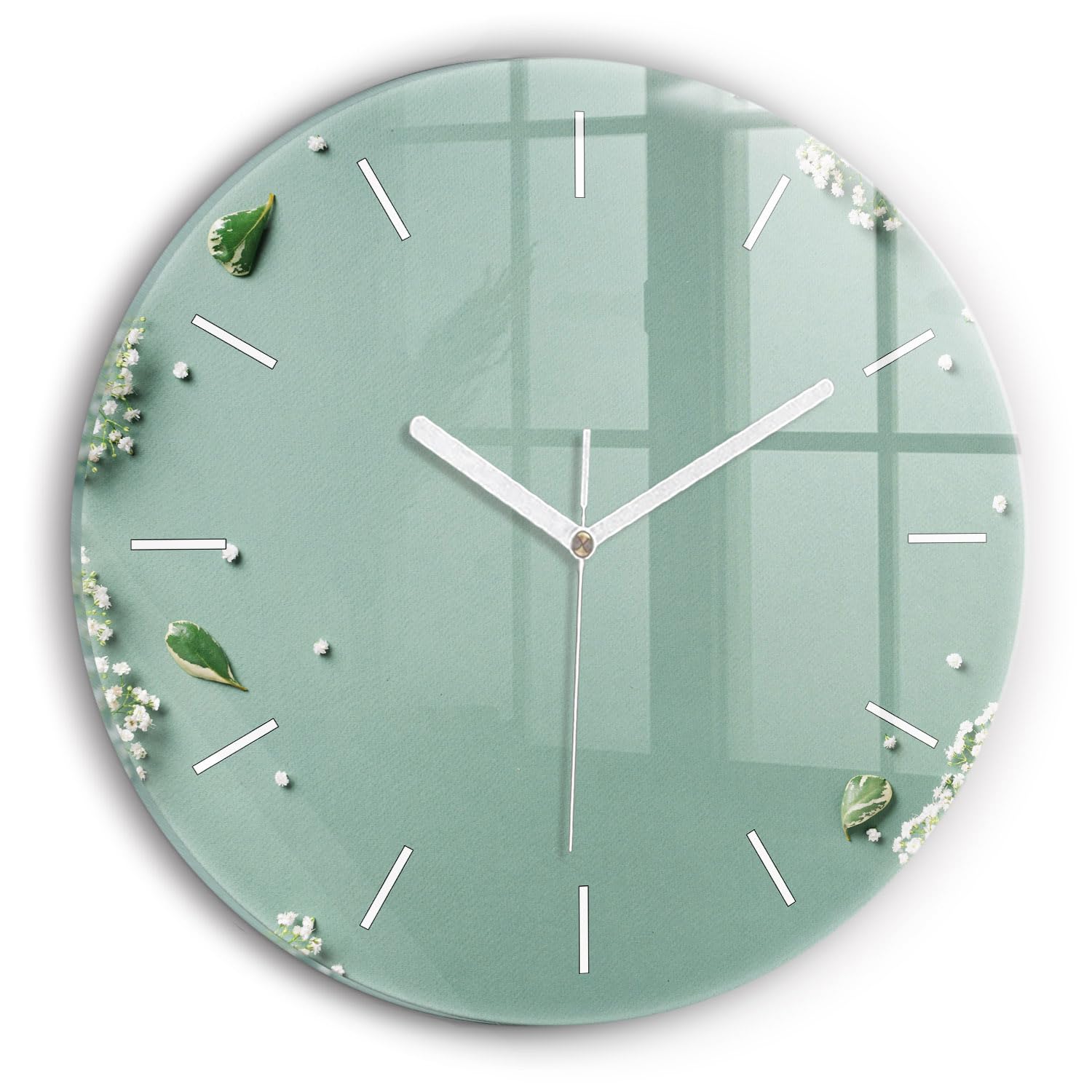 Horloge moderne en verre Wallfluent pour sublimer la décoration du salon