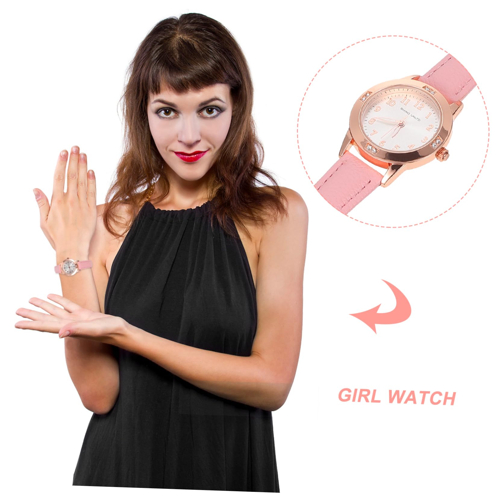 Superficie Relojes Elegantes Relojes para Elegantes de Cuarzo de Chicas de Moda señoras es de Pulsera Resistente Agua Luminoso útil
