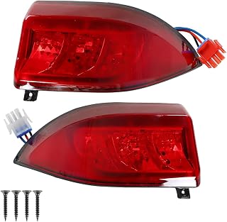 Golf Cart LED Taillight Replacement for Club Car Precedent 2004-Up and Tempo 2018-Up Models 12V 3 Wires