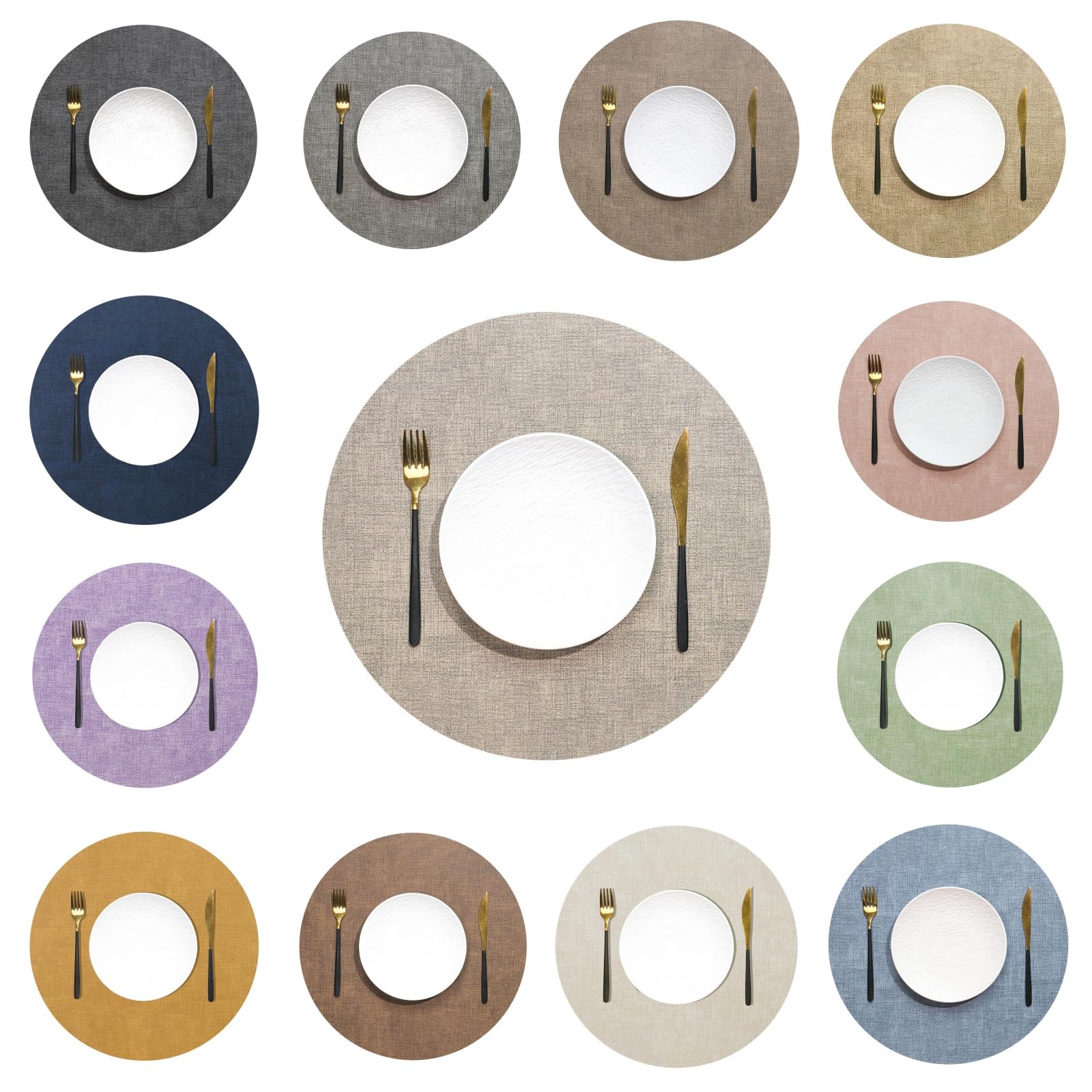 Sets de table en cuir lavables pour sublimer vos dîners et repas de fête